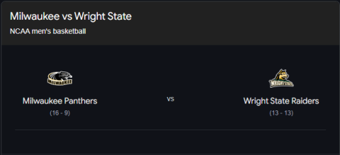 Wright State vs. Milwaukee